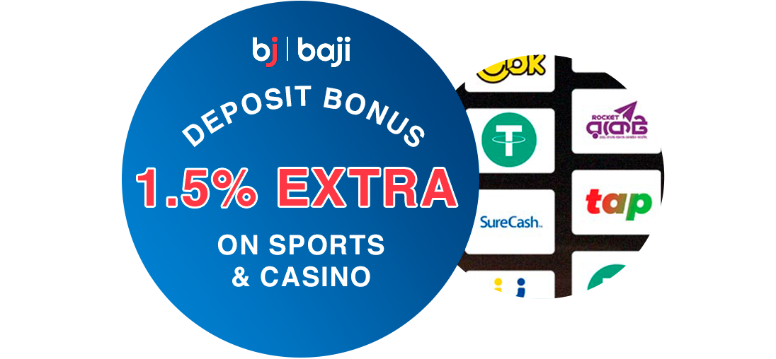 Earn a 1.5% Deposit Bonus at Baji Bangladesh via Selected Payment Methods