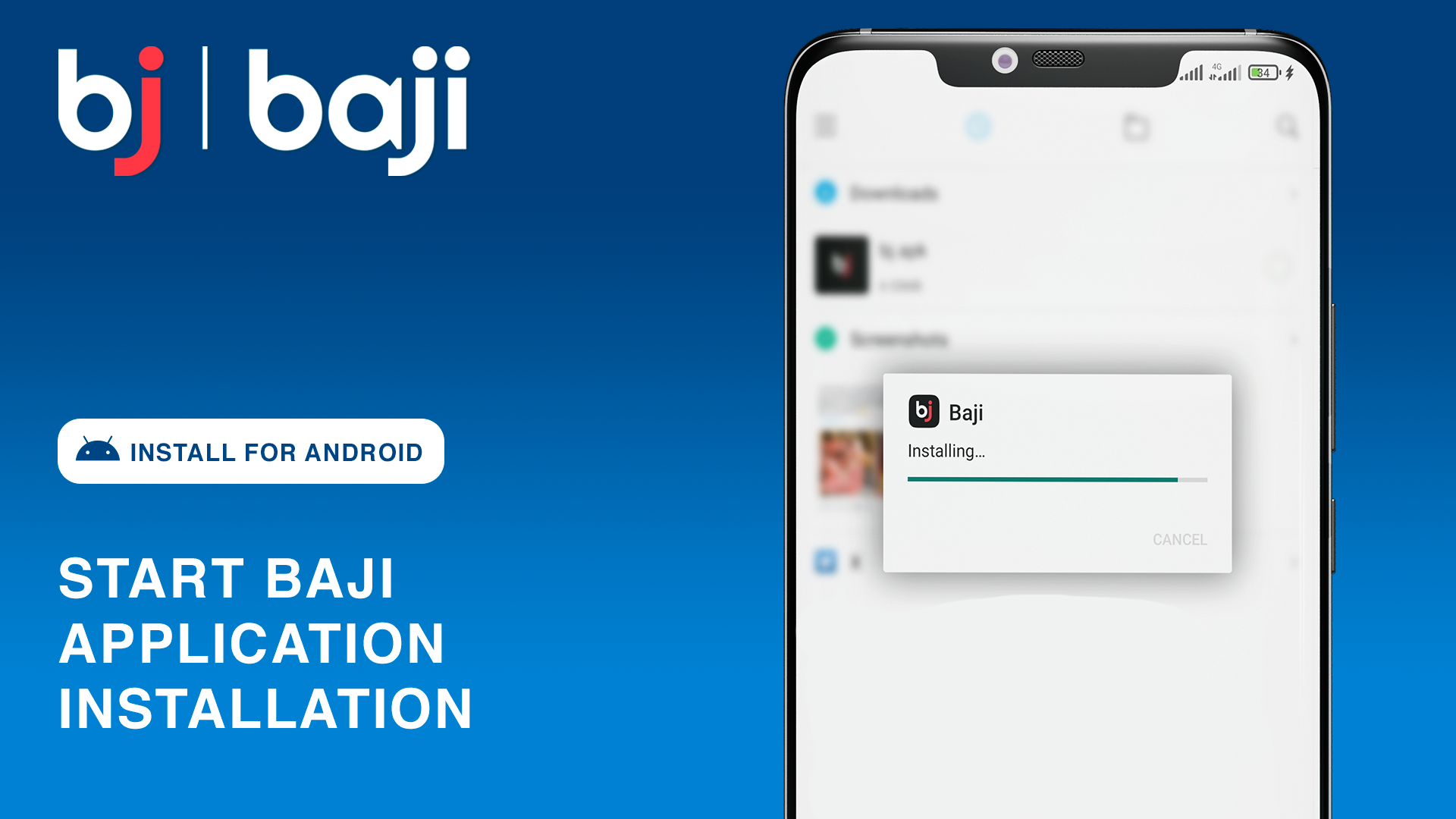 Open the Baji APK to begin the installation process