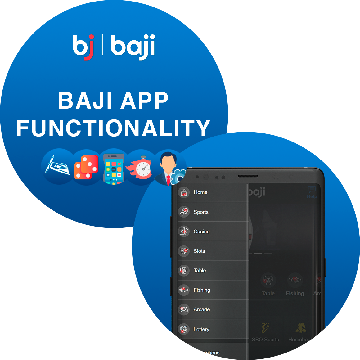 The Baji app fully replicates all the functionality found on the desktop and mobile web versions.