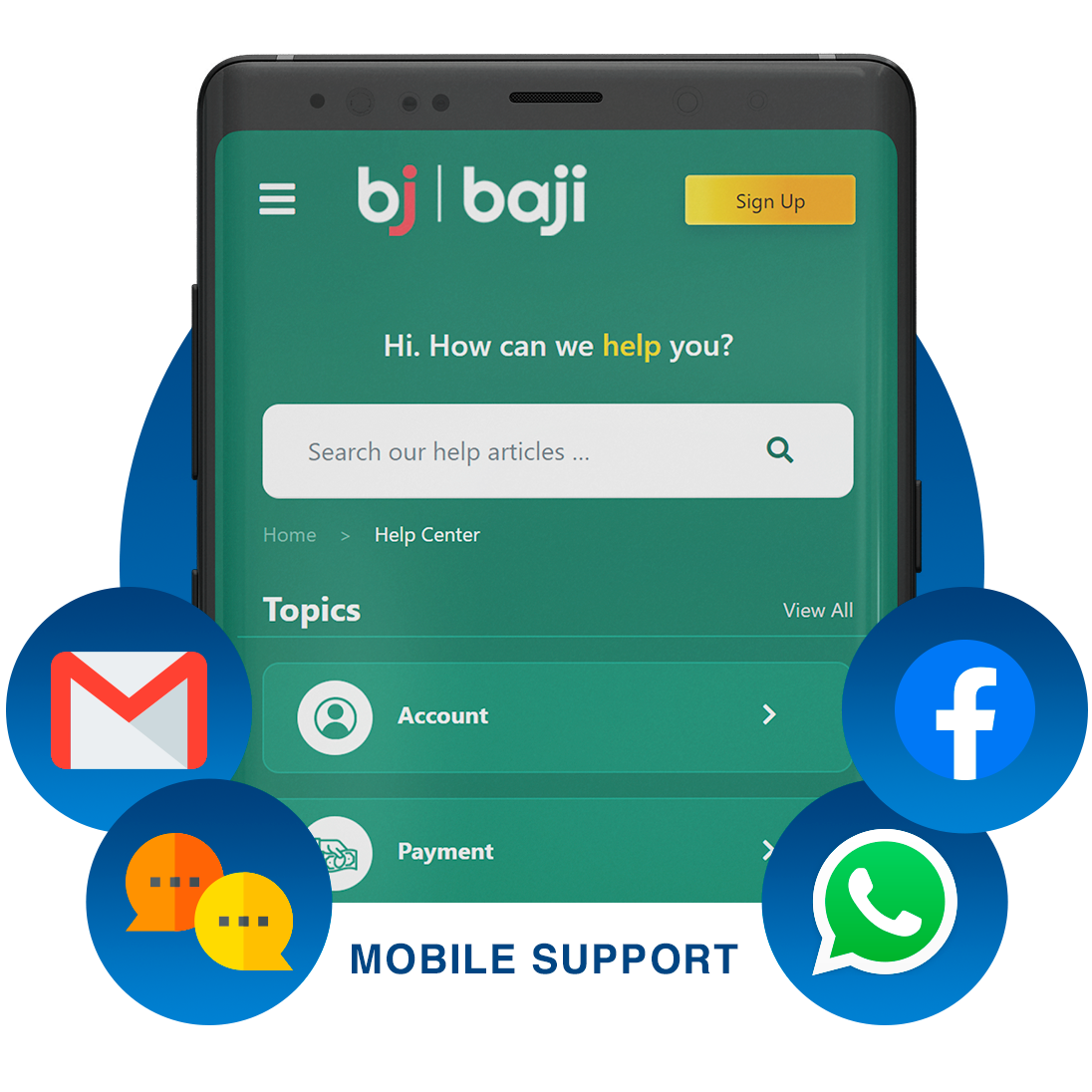 Guide to contacting Baji Casino support through the mobile application