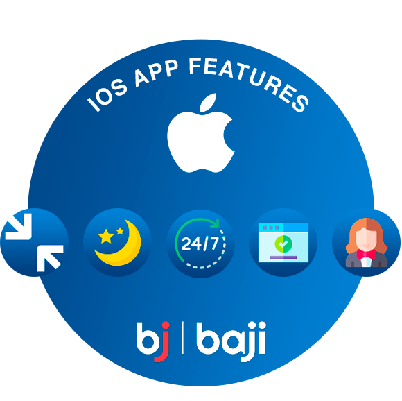 iOS and iPhone users can take advantage of a wide array of specialized features within Baji.