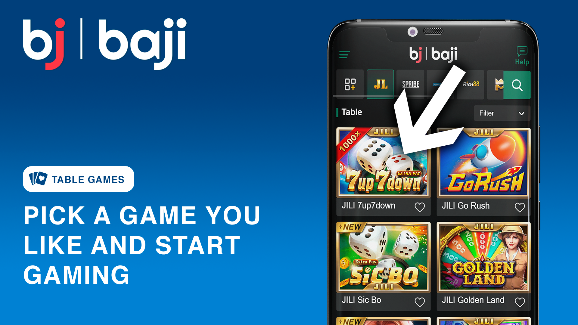 Select your preferred game and start playing at Baji Bangladesh