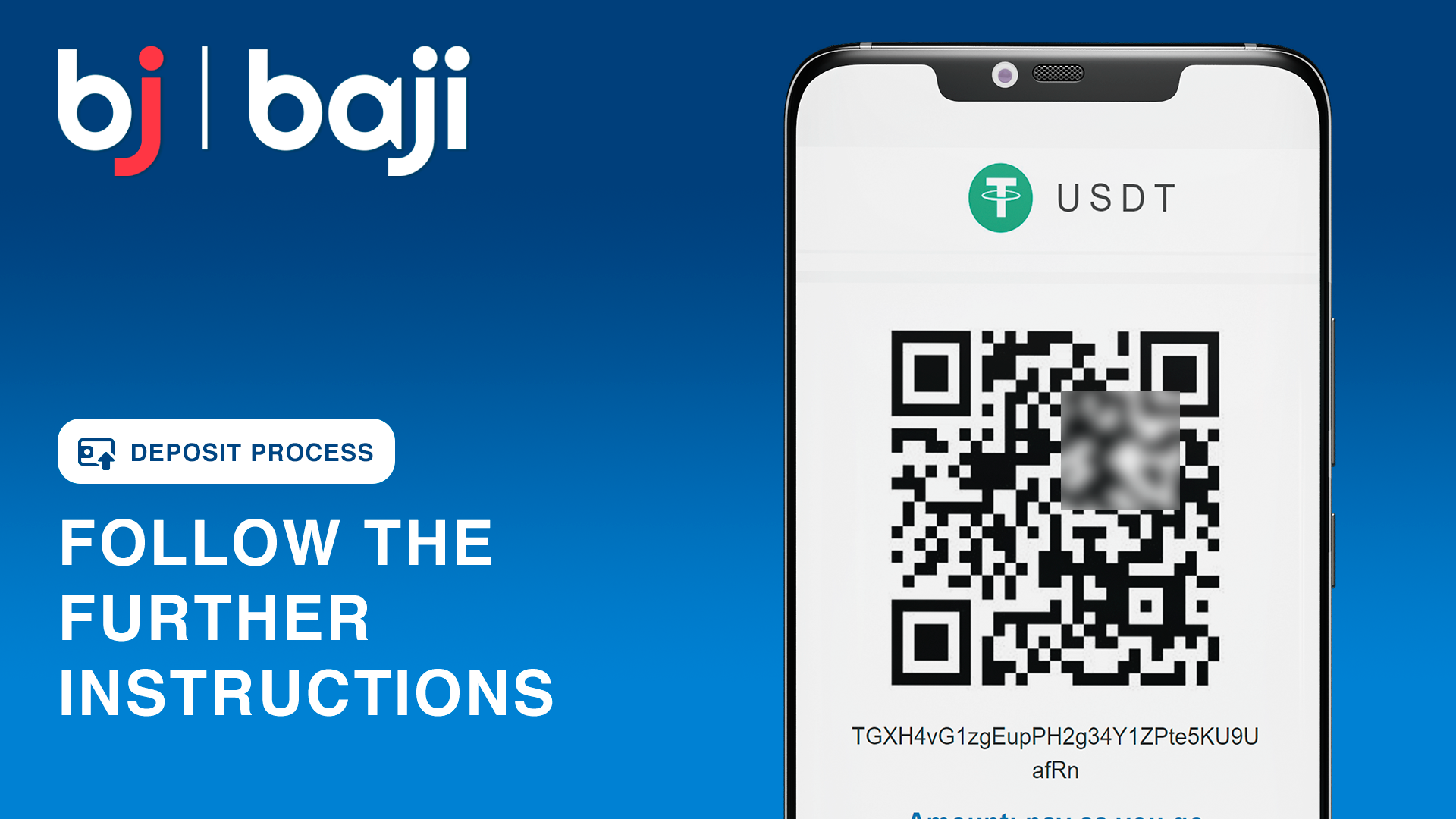 Follow the on-screen prompts to finish your deposit via the secure payment gateway