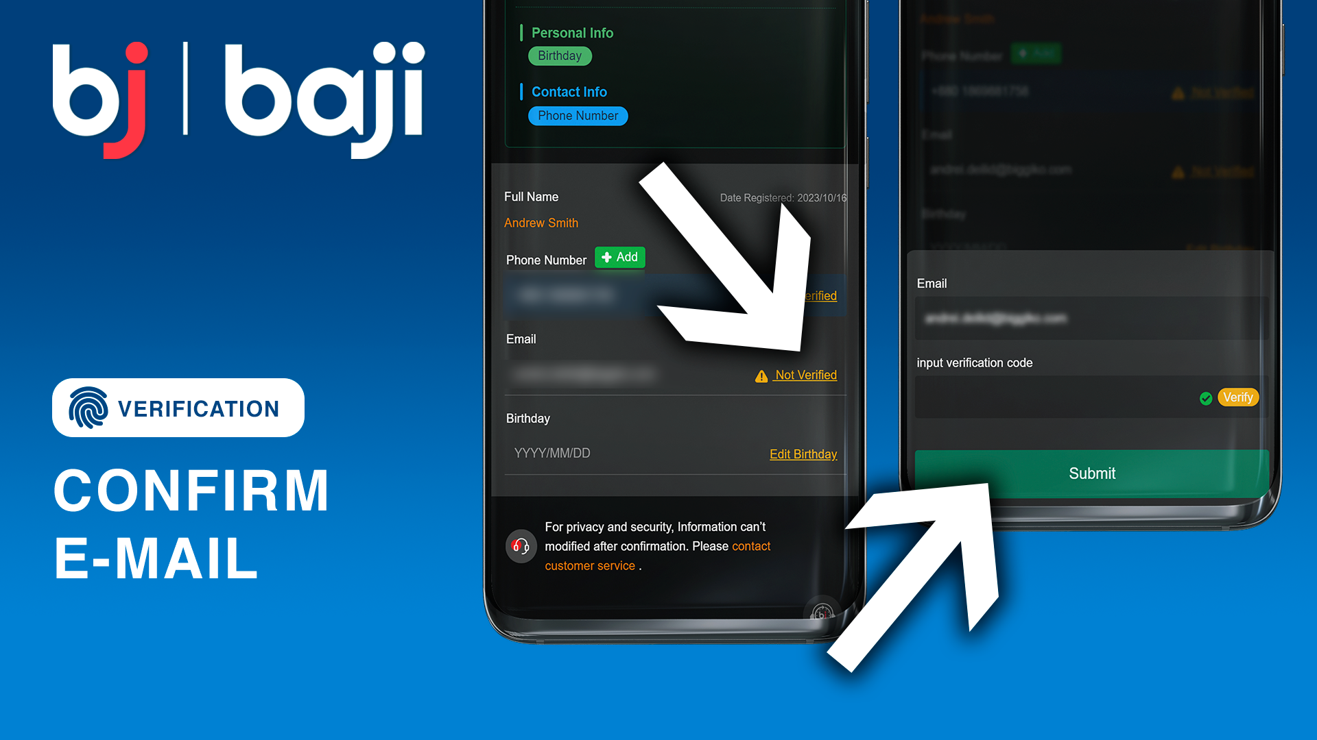 Verify your email address for Baji Bangladesh