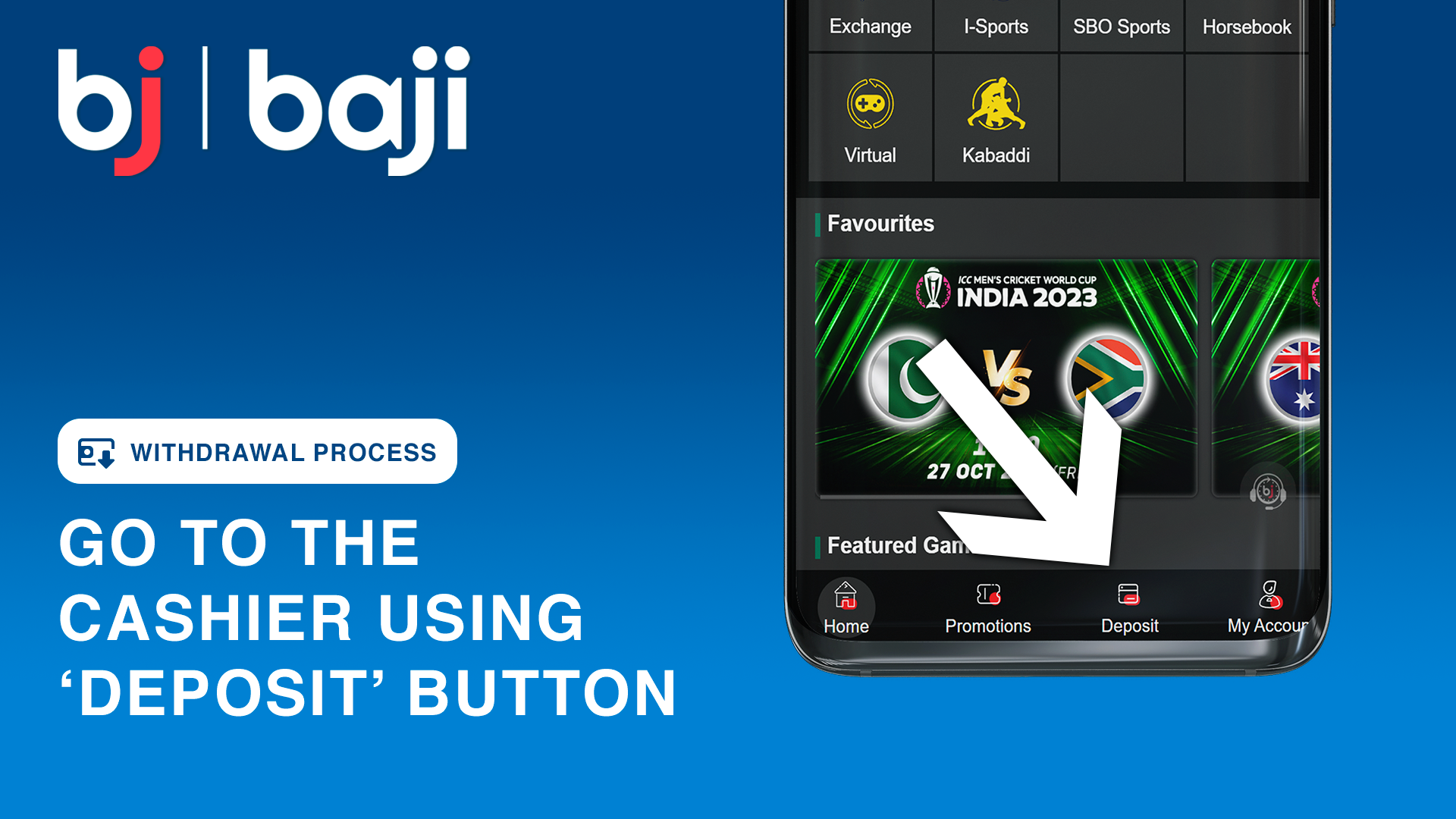 Access the Cashier - Baji Bangladesh