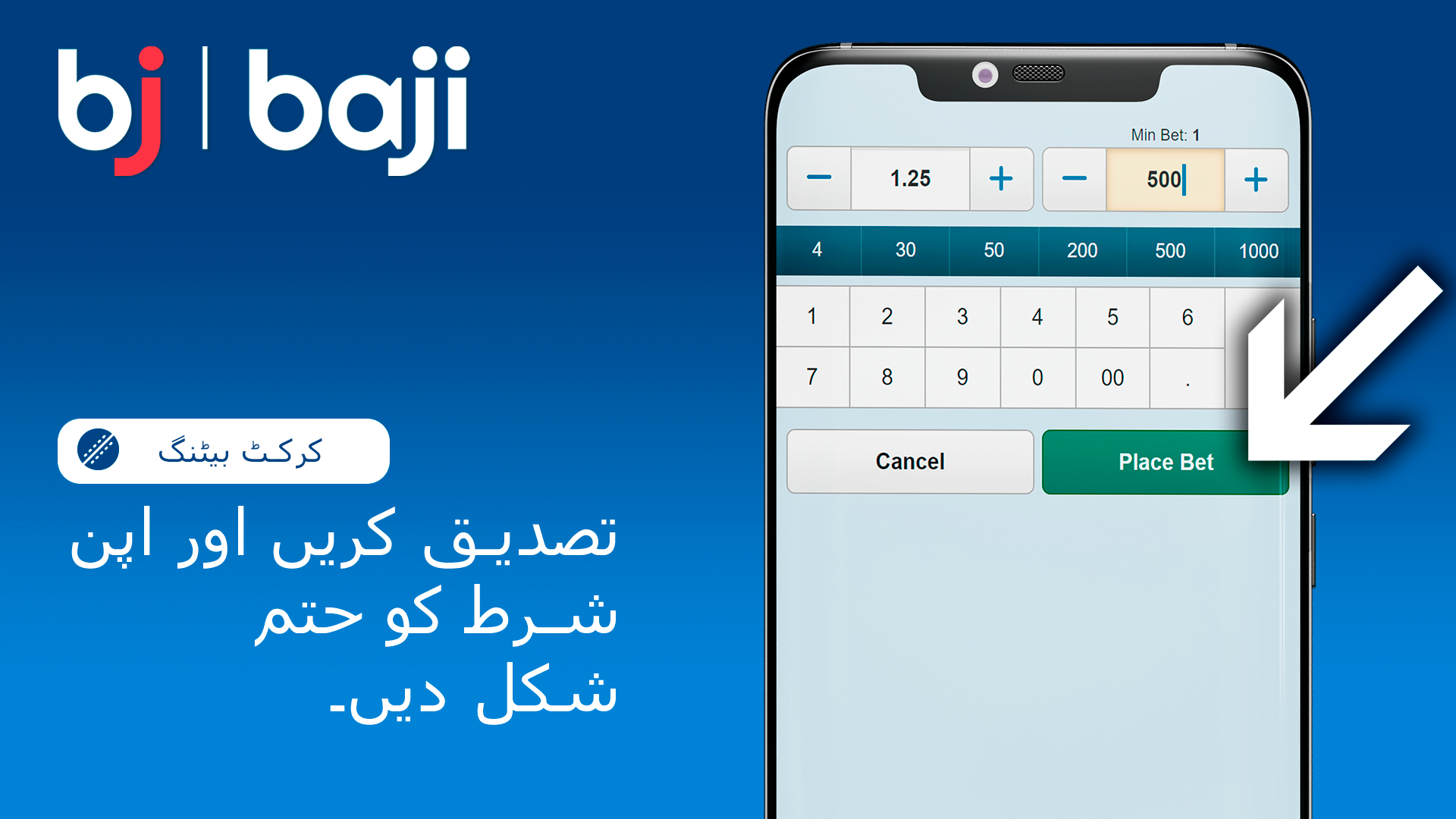 اپنی بت کی تصدیق کریں اور اسے مکمل کریں - Baji پاکستان